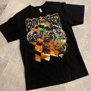 Alstyle Black Grave Digger Graphic Tee